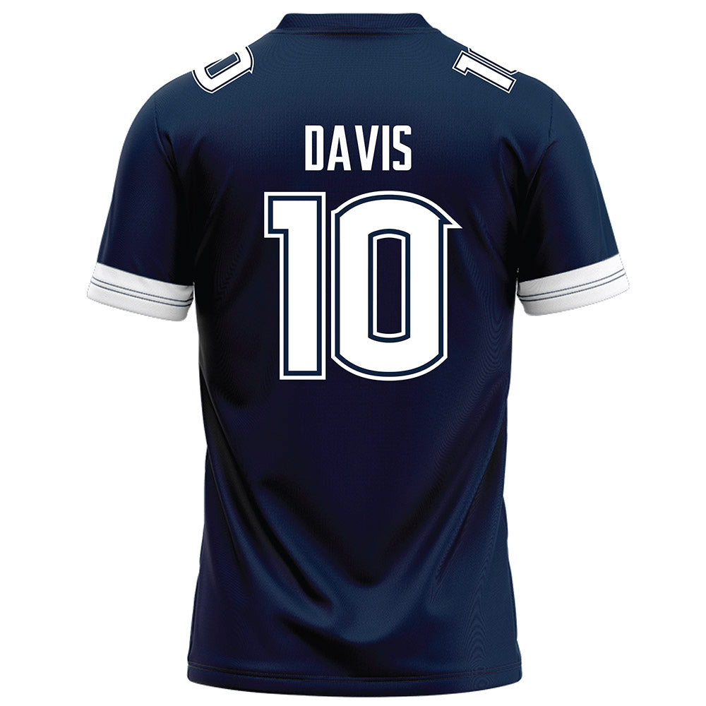 UConn - NCAA Football : Jayden Davis - Navy Football Jersey-1