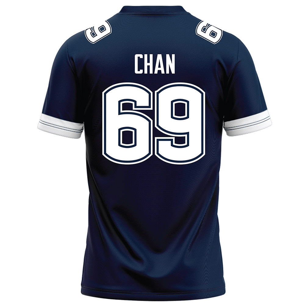 UConn - NCAA Football : Ty Chan - Navy Football Jersey-1
