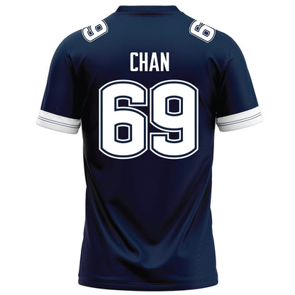 UConn - NCAA Football : Ty Chan - Navy Football Jersey-1