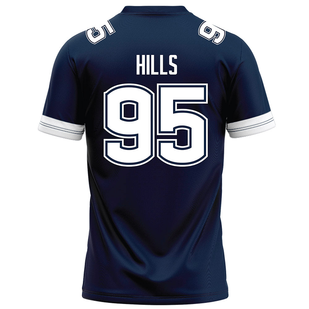 UConn - NCAA Football : Melvin Hills - Navy Football Jersey-1