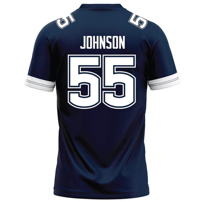 UConn - NCAA Football : Fred Johnson - Navy Football Jersey-1