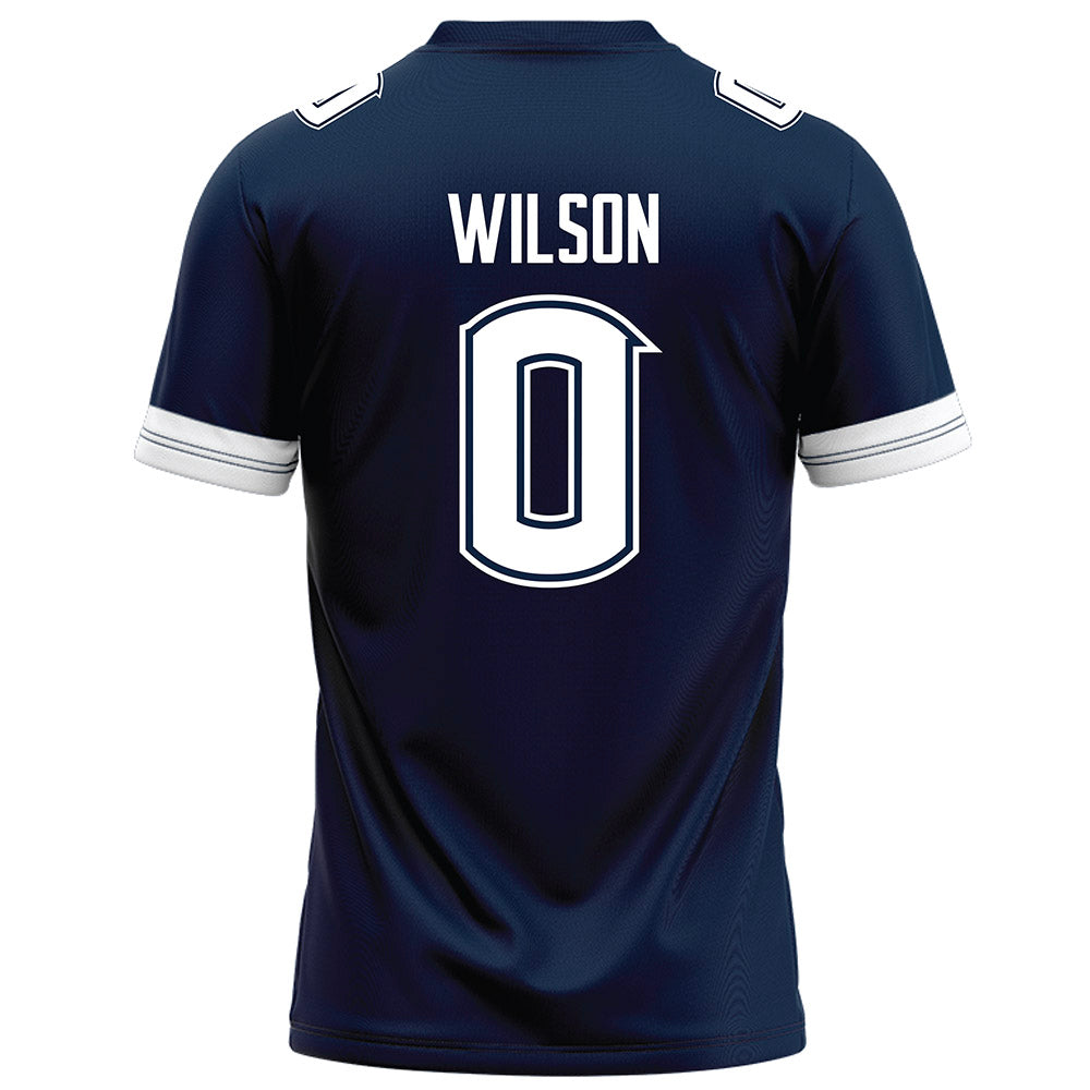 UConn - NCAA Football : Flash Wilson - Navy Football Jersey-1