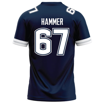 UConn - NCAA Football : Hannes Hammer - Navy Football Jersey-1
