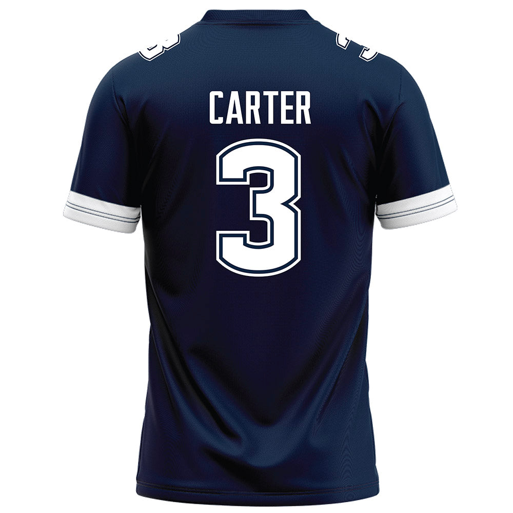 UConn - NCAA Football : Esean Carter - Navy Football Jersey-1