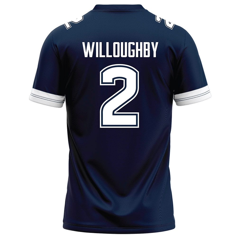 UConn - NCAA Football : Jediyah Willoughby - Navy Football Jersey-1
