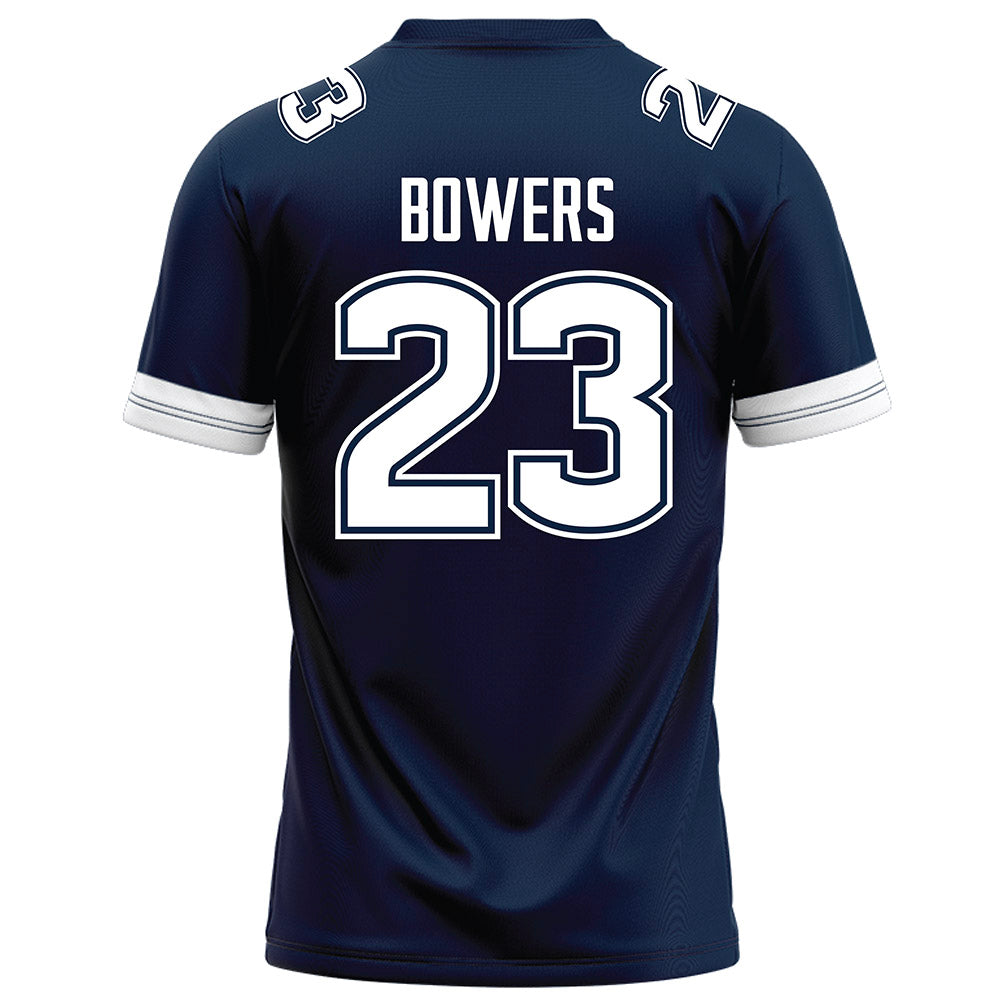 UConn - NCAA Football : Cyncir Bowers - Navy Football Jersey-1