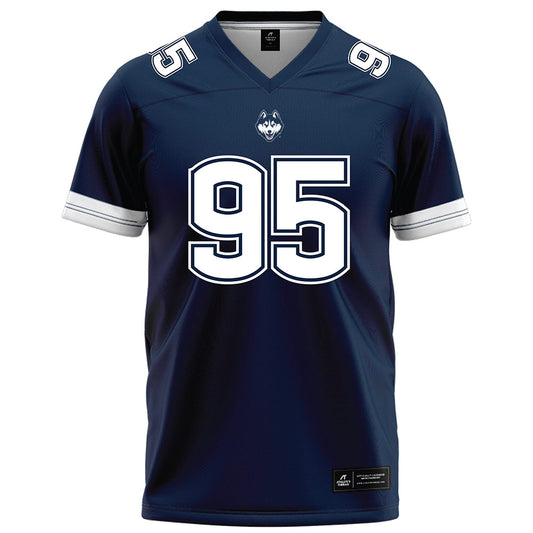 UConn - NCAA Football : Melvin Hills - Navy Football Jersey-0