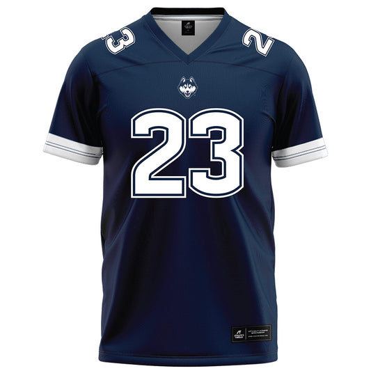 UConn - NCAA Football : Cyncir Bowers - Navy Football Jersey-0