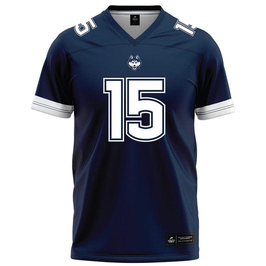 UConn - NCAA Football : Anas Luqman - Navy Football Jersey-0