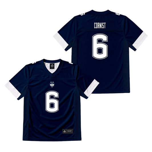 UConn - NCAA Football : Trey Cornist - Navy Football Jersey -0