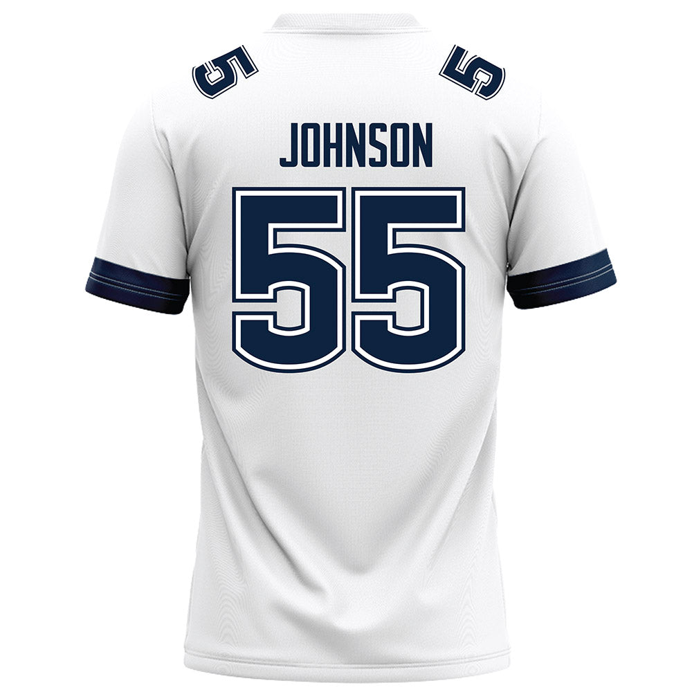 UConn - NCAA Football : Fred Johnson - White Football Jersey-1