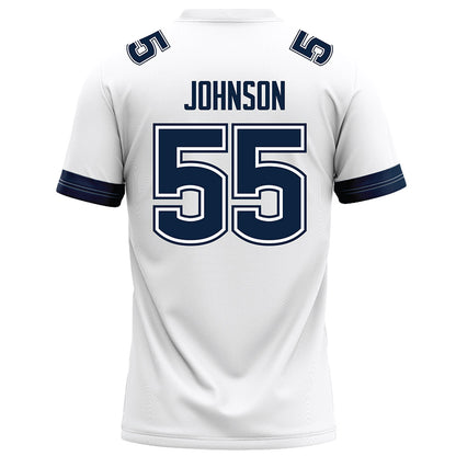 UConn - NCAA Football : Fred Johnson - White Football Jersey-1