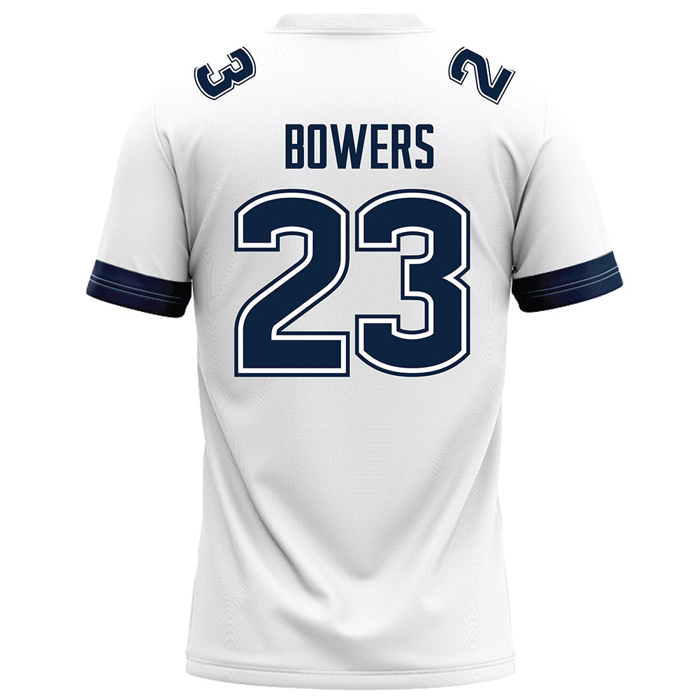 UConn - NCAA Football : Cyncir Bowers - White Football Jersey-1