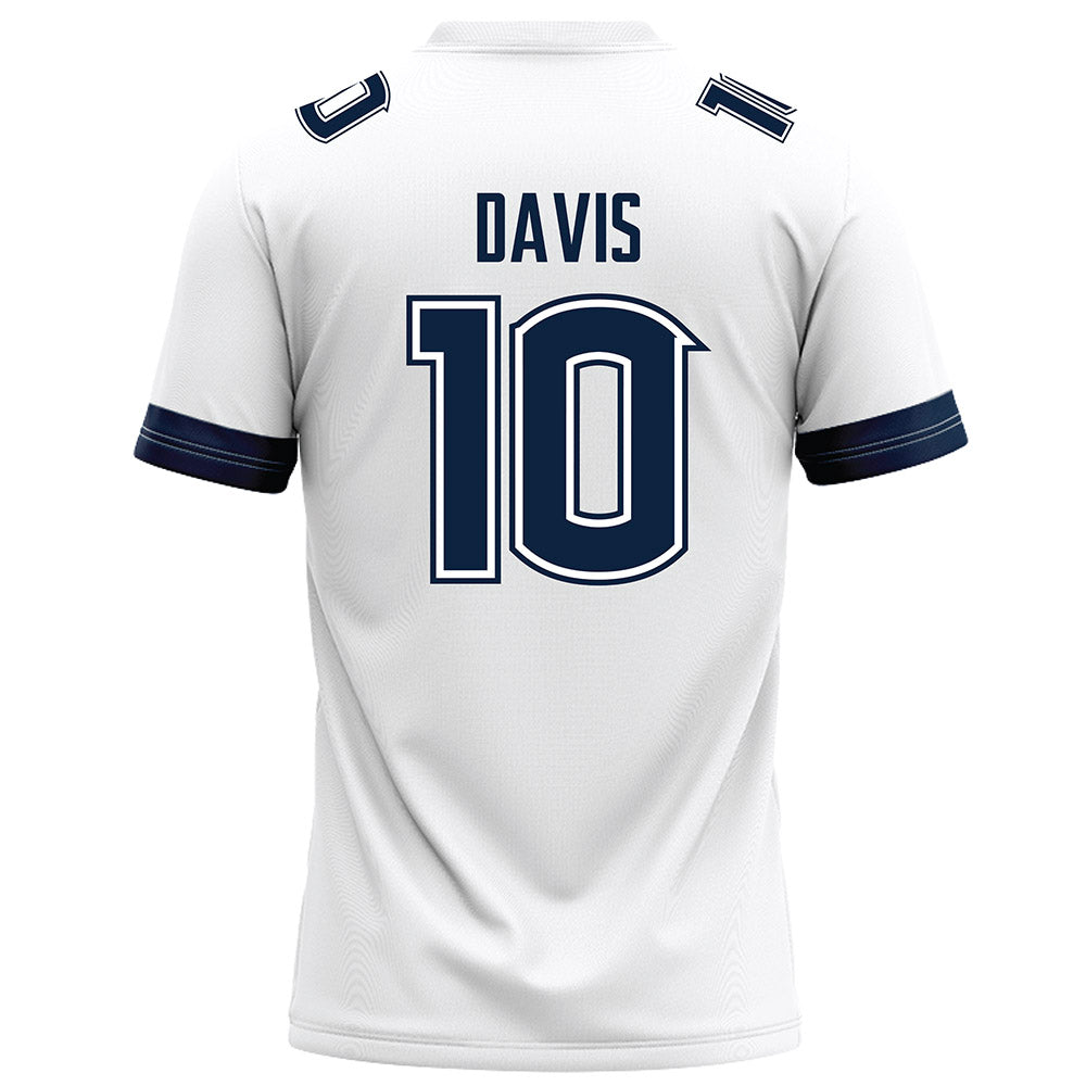 UConn - NCAA Football : Jayden Davis - White Football Jersey-1