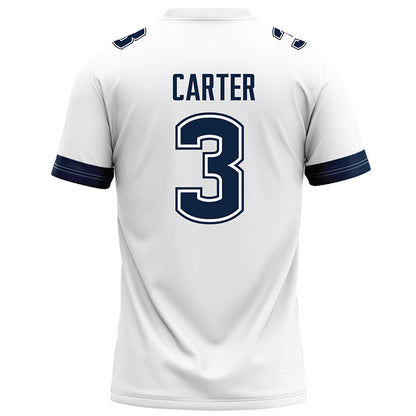 UConn - NCAA Football : Esean Carter - White Football Jersey-1
