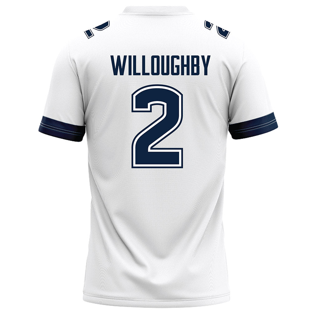 UConn - NCAA Football : Jediyah Willoughby - White Football Jersey-1