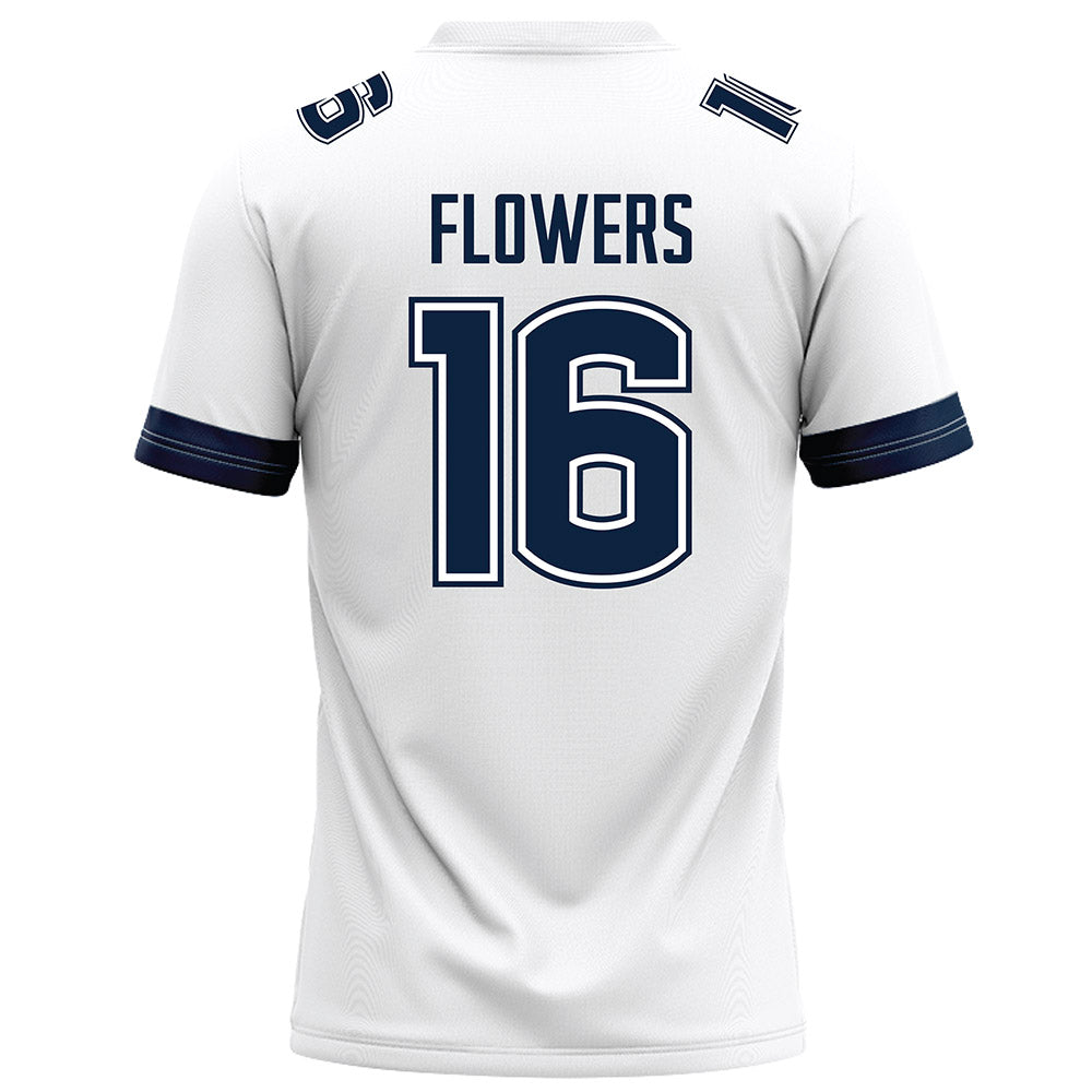 UConn - NCAA Football : Kamren Flowers - White Football Jersey-1