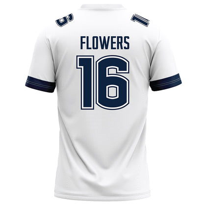 UConn - NCAA Football : Kamren Flowers - White Football Jersey-1