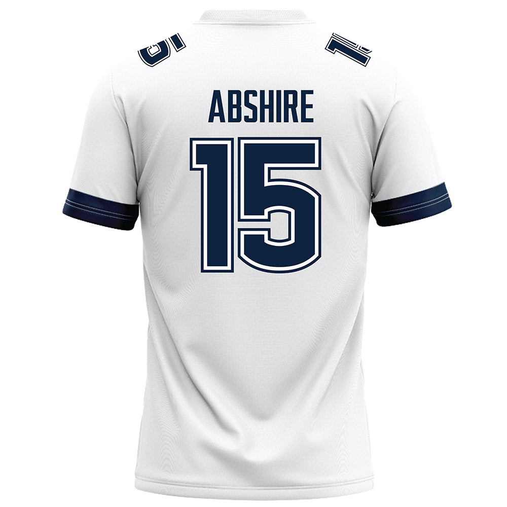 UConn - NCAA Football : Cam Abshire - White Football Jersey-1