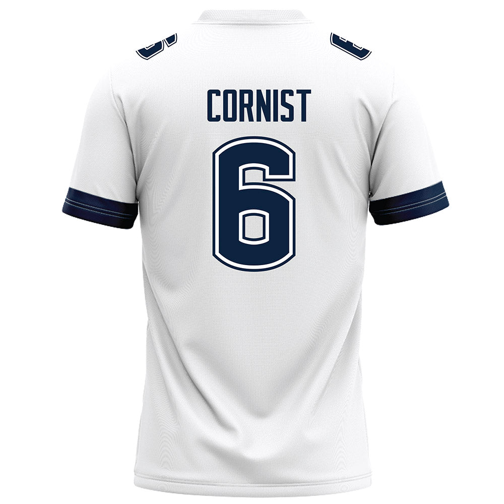 UConn - NCAA Football : Trey Cornist - White Football Jersey-1
