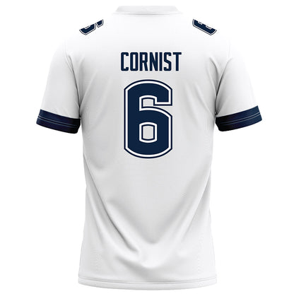 UConn - NCAA Football : Trey Cornist - White Football Jersey-1