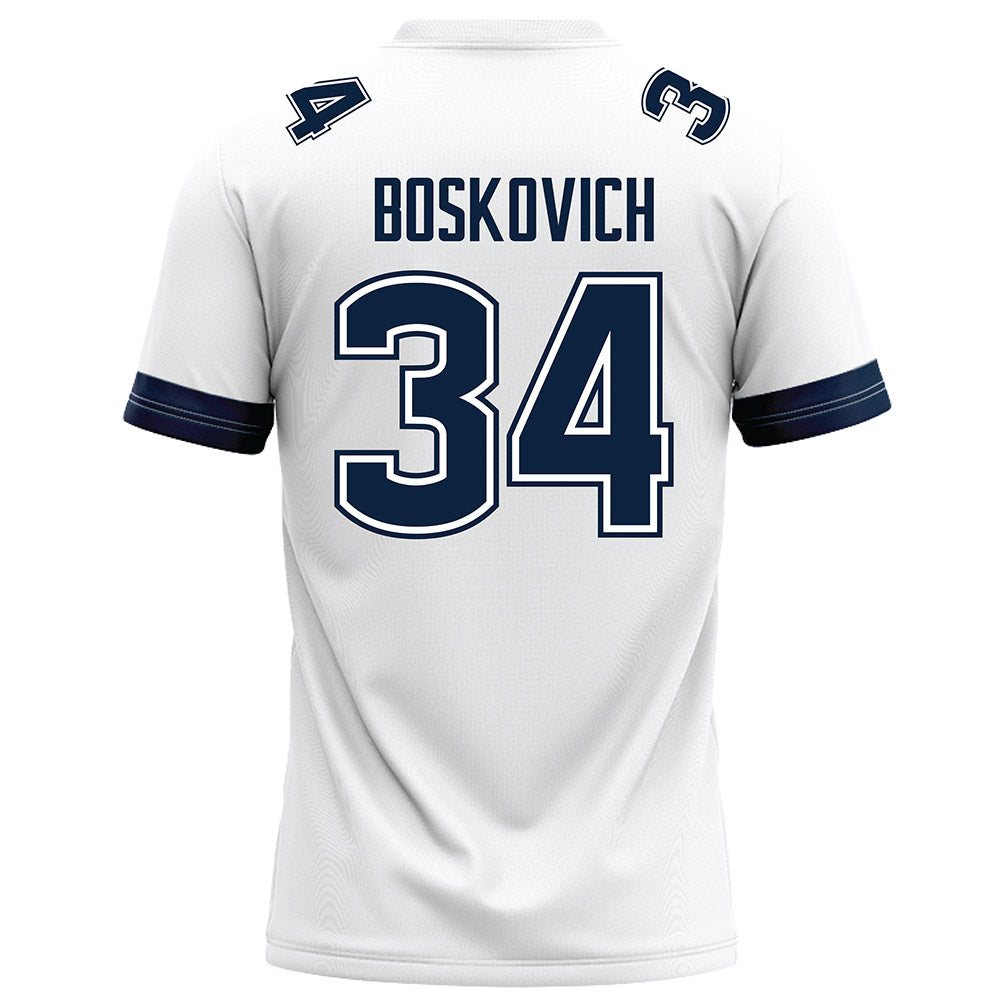 UConn - NCAA Football : Carter Boskovich - White Football Jersey-1