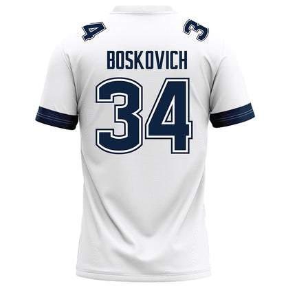 UConn - NCAA Football : Carter Boskovich - White Football Jersey-1