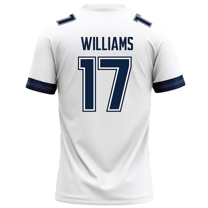 UConn - NCAA Football : Teddy Williams - White Football Jersey-1