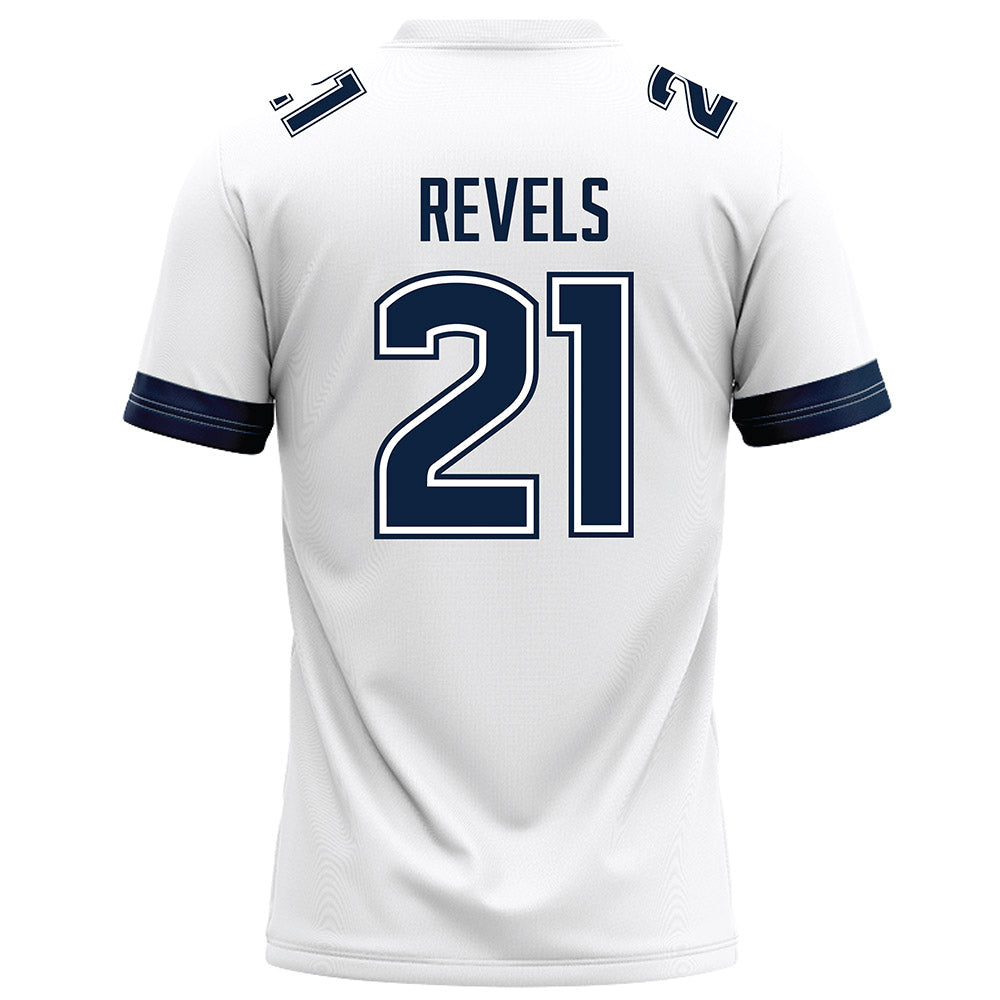 UConn - NCAA Football : Tracy Revels - White Football Jersey-1