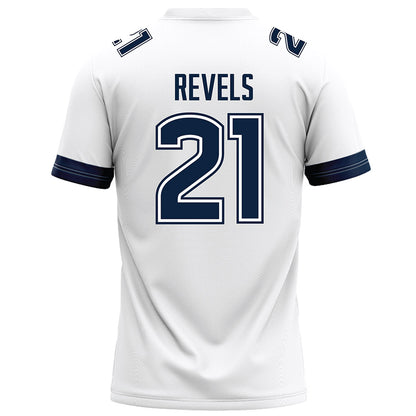 UConn - NCAA Football : Tracy Revels - White Football Jersey-1