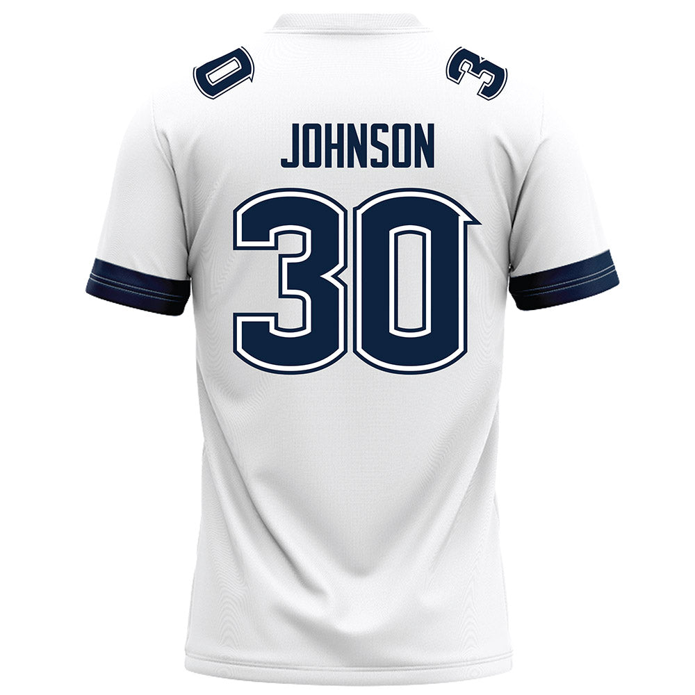 UConn - NCAA Football : Charles Johnson - White Football Jersey-1