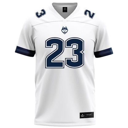 UConn - NCAA Football : Cyncir Bowers - White Football Jersey-0