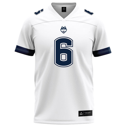 UConn - NCAA Football : Trey Cornist - White Football Jersey-0