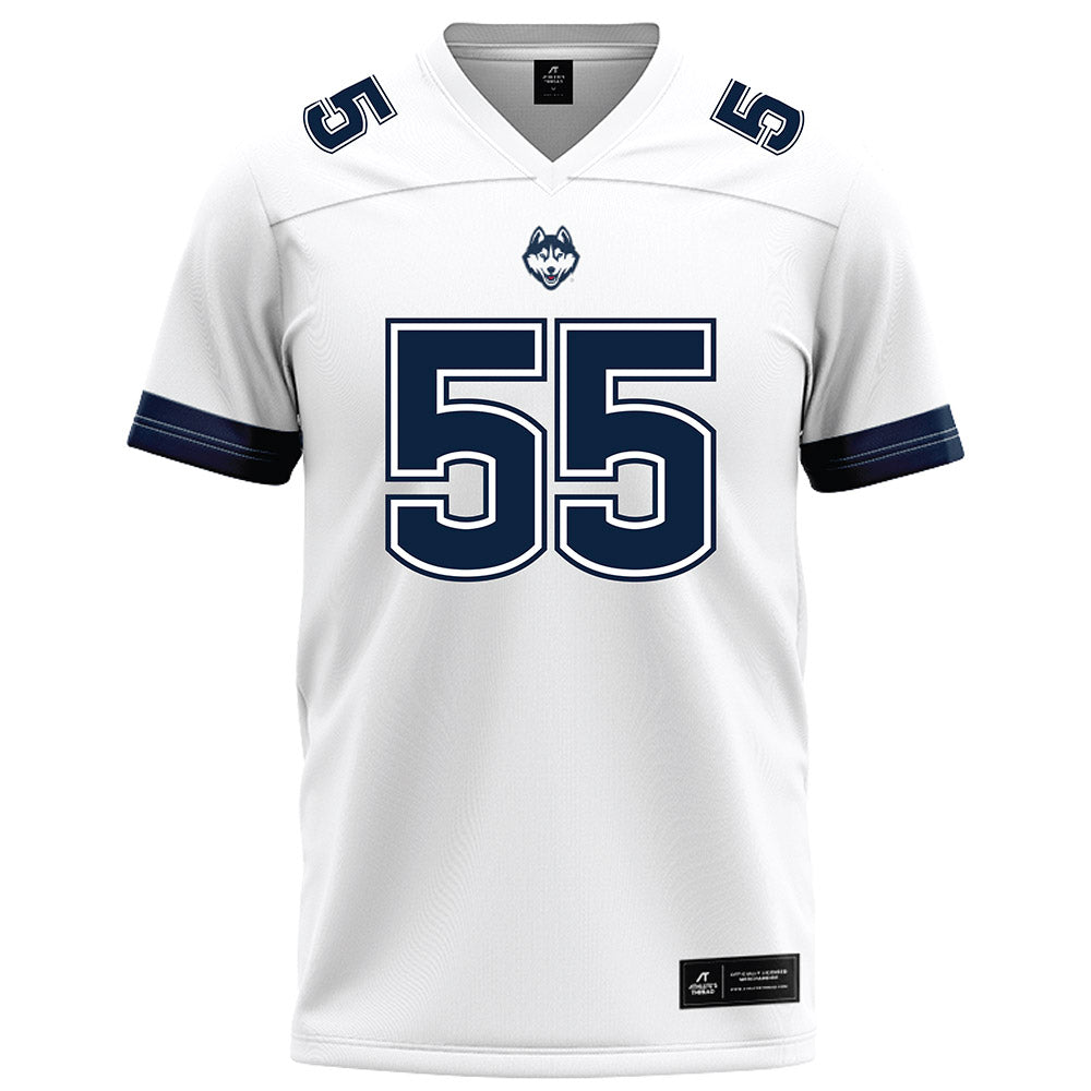 UConn - NCAA Football : Fred Johnson - White Football Jersey-0