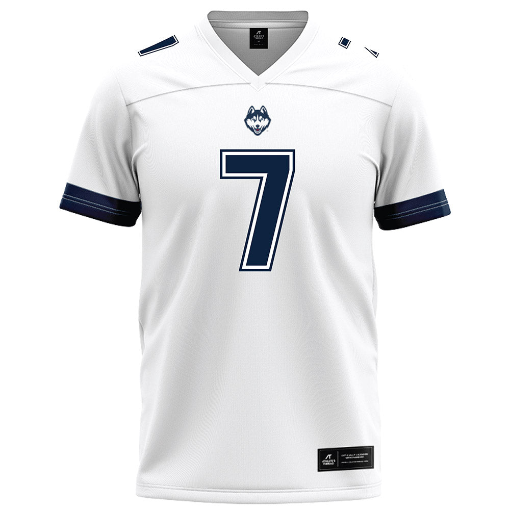 UConn - NCAA Football : Tyler McKinstry - White Football Jersey-0
