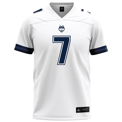UConn - NCAA Football : Tyler McKinstry - White Football Jersey-0