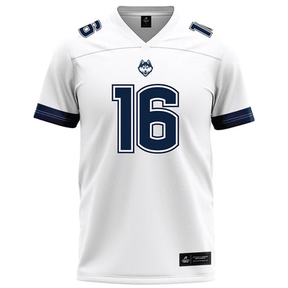 UConn - NCAA Football : Kamren Flowers - White Football Jersey-0