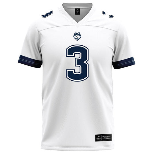 UConn - NCAA Football : Esean Carter - White Football Jersey-0