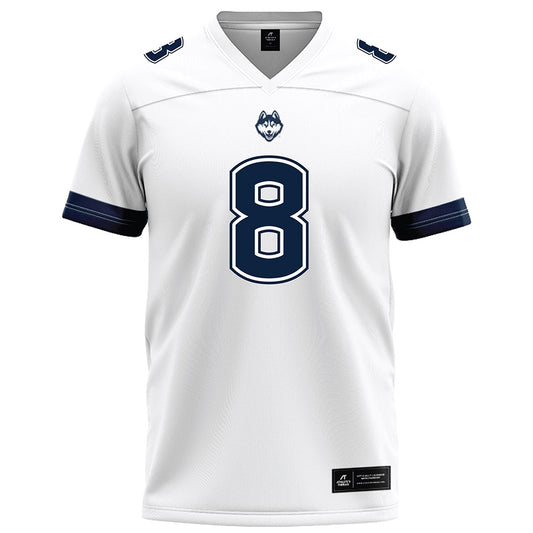 UConn - NCAA Football : Kylish Hicks - White Football Jersey-0