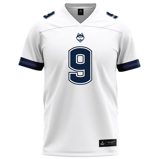 UConn - NCAA Football : Zakaih Saez - White Football Jersey-0