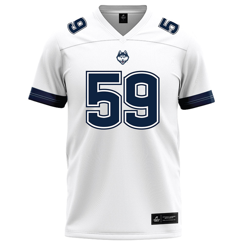UConn - NCAA Football : Finn Wilkins - White Football Jersey-0