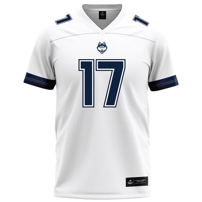 UConn - NCAA Football : Teddy Williams - White Football Jersey-0