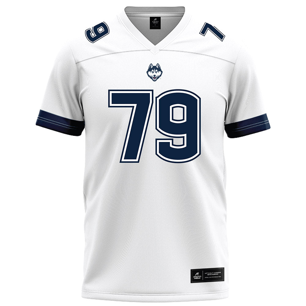 UConn - NCAA Football : Christian Richter - White Football Jersey-0