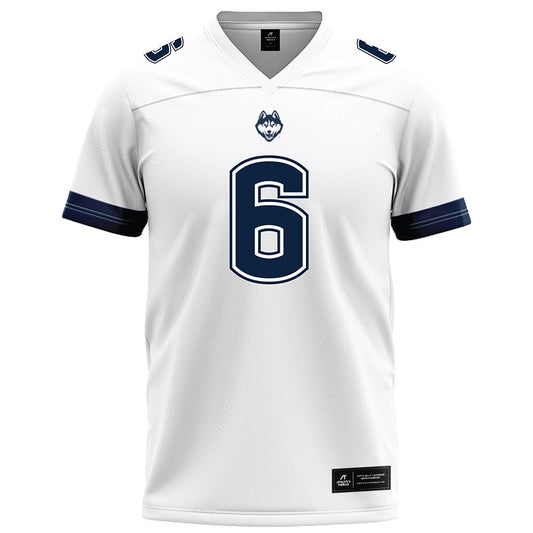 UConn - NCAA Football : Trey Cornist - White Football Jersey-0
