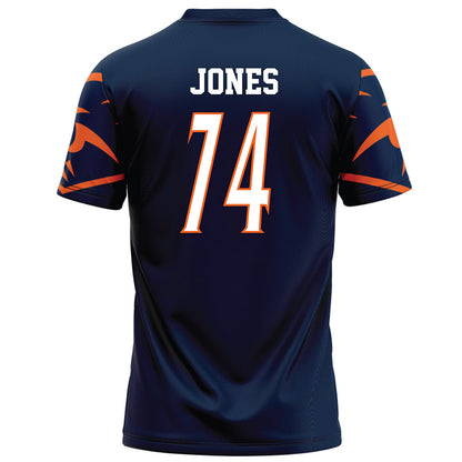 UTSA - NCAA Football : Darrell Jones - Navy Football Jersey-1