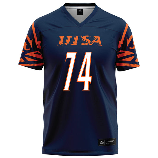 UTSA - NCAA Football : Darrell Jones - Navy Football Jersey-0