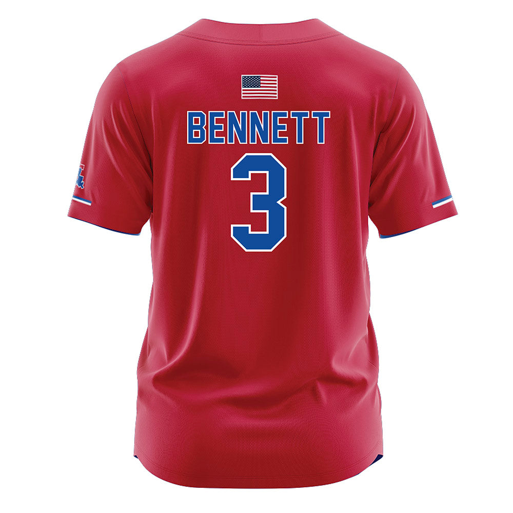 LA Tech - NCAA Softball : Cali Bennett - Red Jersey-1