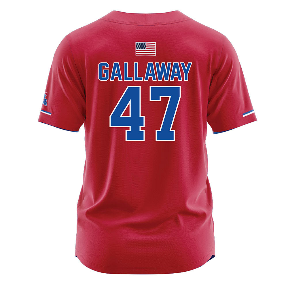 LA Tech - NCAA Softball : Bradi Gallaway - Red Jersey-1