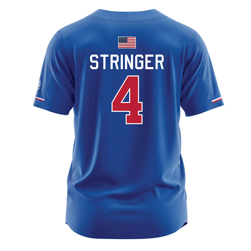 LA Tech - NCAA Softball : Maddy Stringer - Blue Jersey-1