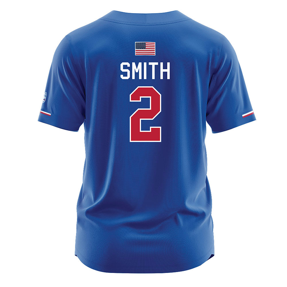 LA Tech - NCAA Softball : Ansleigh Smith - Blue Jersey-1